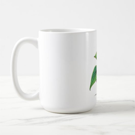 Levendige Potted Plant Pop Art Koffiemok (Links)