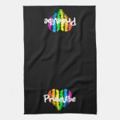 Levendige PrideVibe keukenhanddoek (Verticaal)