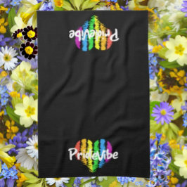 Levendige PrideVibe keukenhanddoek