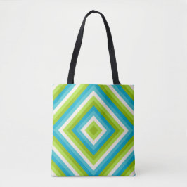 Levendige prismapuls tote bag