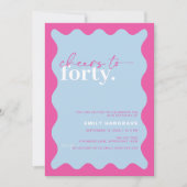 Levendige proost op het 40ste verjaardagsfeest kaart (Voorkant)