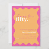 Levendige Proost op het 50ste verjaardagsfeest Kaart (Voorkant)