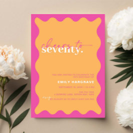 Levendige proost op het 70ste verjaardagsfeest kaart