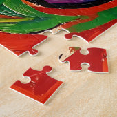 Levendige pruim Fauvist Legpuzzel (Zijkant)