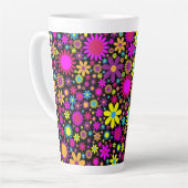 Levendige Psychedelische Bloemen in Bloei-67566 Latte Mok (Linkerhoek)