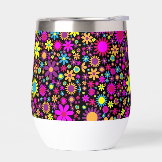Levendige psychedelische bloemen in Bloom-67566 (Links)