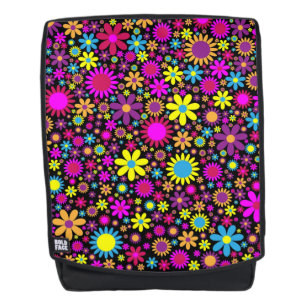 Levendige psychedelische bloemen in Bloom-67566 Rugtassen
