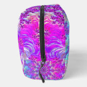 Levendige psychedelische kleurrijke groovy fractal toilettasje (Rechts)