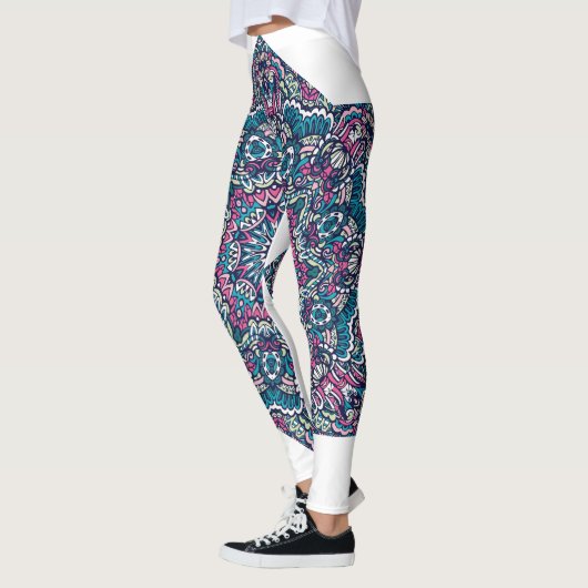 Levendige psychedelische Mandala Dream Leggings (Links)