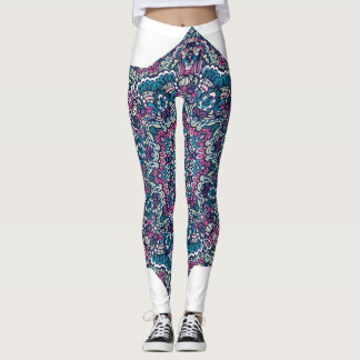 Levendige psychedelische Mandala Dream Leggings