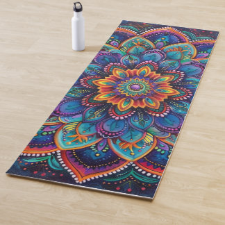 Levendige Psychedelische Mandala Meditatie Yoga Yogamat
