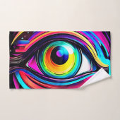Levendige Psychedelische Oogkunst Bad Handdoek (Handdoek)