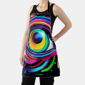 Levendige Psychedelische Oogkunst Schort (Insitu)