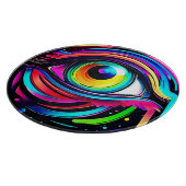 Levendige psychedelische oogkunst snijplank (Hoek)