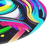 Levendige psychedelische oogkunst snijplank (Hoek)