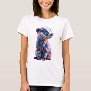Levendige Psychedelische Regenboog Bijen Das Vrouw T-shirt