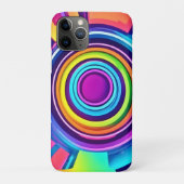 Levendige psychedelische vortexkunst Case-Mate iPhone case (Achterkant)