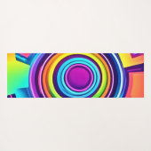 Levendige psychedelische vortexkunst yogamat (Achterkant (horizontaal))