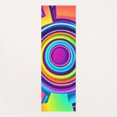 Levendige psychedelische vortexkunst yogamat (Voorkant)