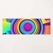 Levendige psychedelische vortexkunst yogamat (Voorkant (horizontaal))