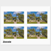 Levendige Puerta Maya Rechthoekige Sticker (Vel)