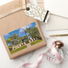 Levendige Puerta Maya Rechthoekige Sticker