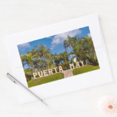 Levendige Puerta Maya Rechthoekige Sticker (Envelop)