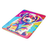 Levendige puppykunst badmat (Gekanteld)