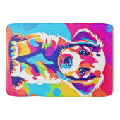 Levendige puppykunst badmat (Voorkant)