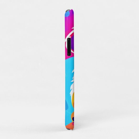 Levendige puppykunst Case-Mate iPhone case (Achterkant/rechts)