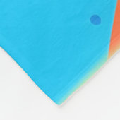 Levendige puppykunst fleece deken (Hoek)