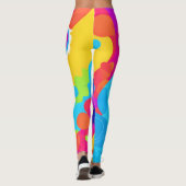 Levendige puppykunst leggings (Achterkant)