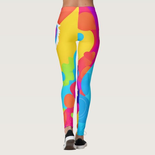 Levendige puppykunst leggings (Achterkant)