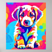 Levendige puppykunst poster (Voorkant)