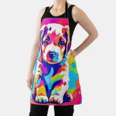Levendige puppykunst schort (Insitu)