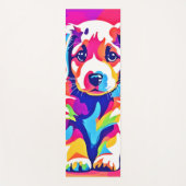 Levendige puppykunst yogamat (Voorkant)
