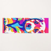 Levendige puppykunst yogamat (Voorkant (horizontaal))