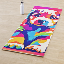 Levendige puppykunst yogamat