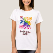 Levendige QR-codekunst T-shirt (Voorkant)