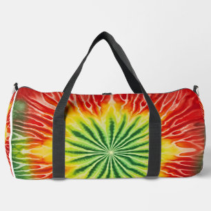 Levendige radiale tie-dye monogram persoonlijke re plunjezak