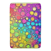 Levendige Rainbow Bubble Abstraction Badmat (Voorkant Verticaal)