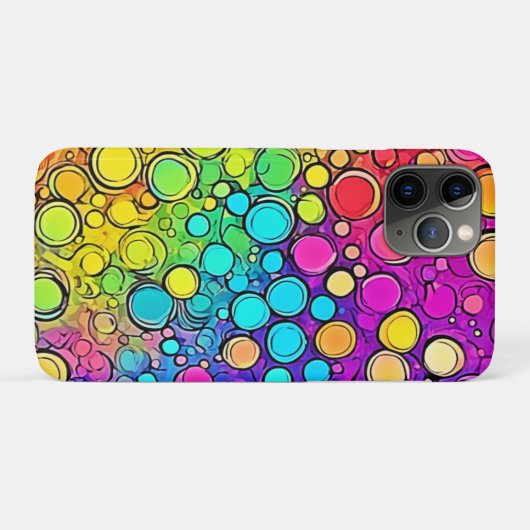 Levendige Rainbow Bubble Abstraction Case-Mate iPhone Case (Achterkant (horizontaal))