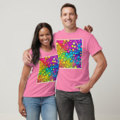 Levendige Rainbow Bubble Abstraction T-shirt (Unisex)