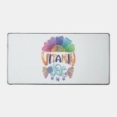 Levendige Rainbow Hand-Lettering: Ik heb vitamine  Bureaumat (Voorkant)