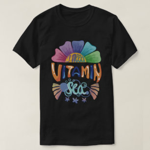 Levendige Rainbow Hand-Lettering: Ik heb vitamine T-shirt