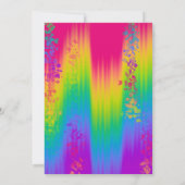 Levendige Rainbow Ombre Kids Verjaardagsfeest Kaart (Achterkant)