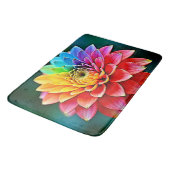 Levendige Rainbow Petal Dream Art Badmat (Gekanteld)