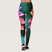 Levendige Rainbow Petal Dream Art Leggings (Achterkant)