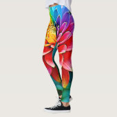 Levendige Rainbow Petal Dream Art Leggings (Links)