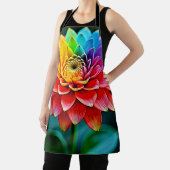 Levendige Rainbow Petal Dream Art Schort (Insitu)